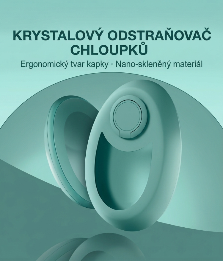 Krystalový odstraňovač chloupků pro dokonale hladkou pokožku