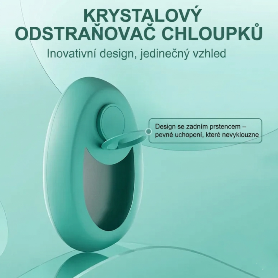 Krystalový odstraňovač chloupků pro dokonale hladkou pokožku