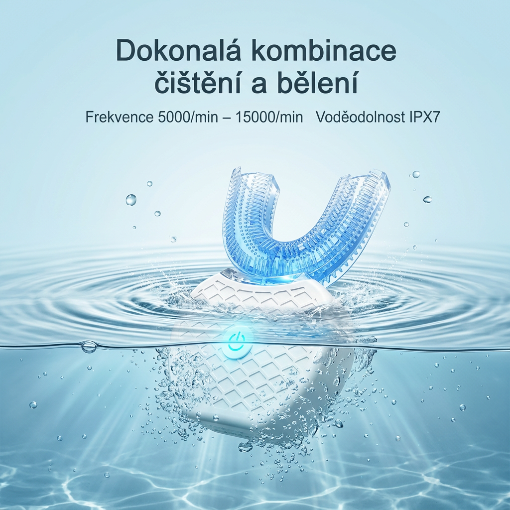 SmartClean 360° sonický zubní kartáček s funkcí bělení