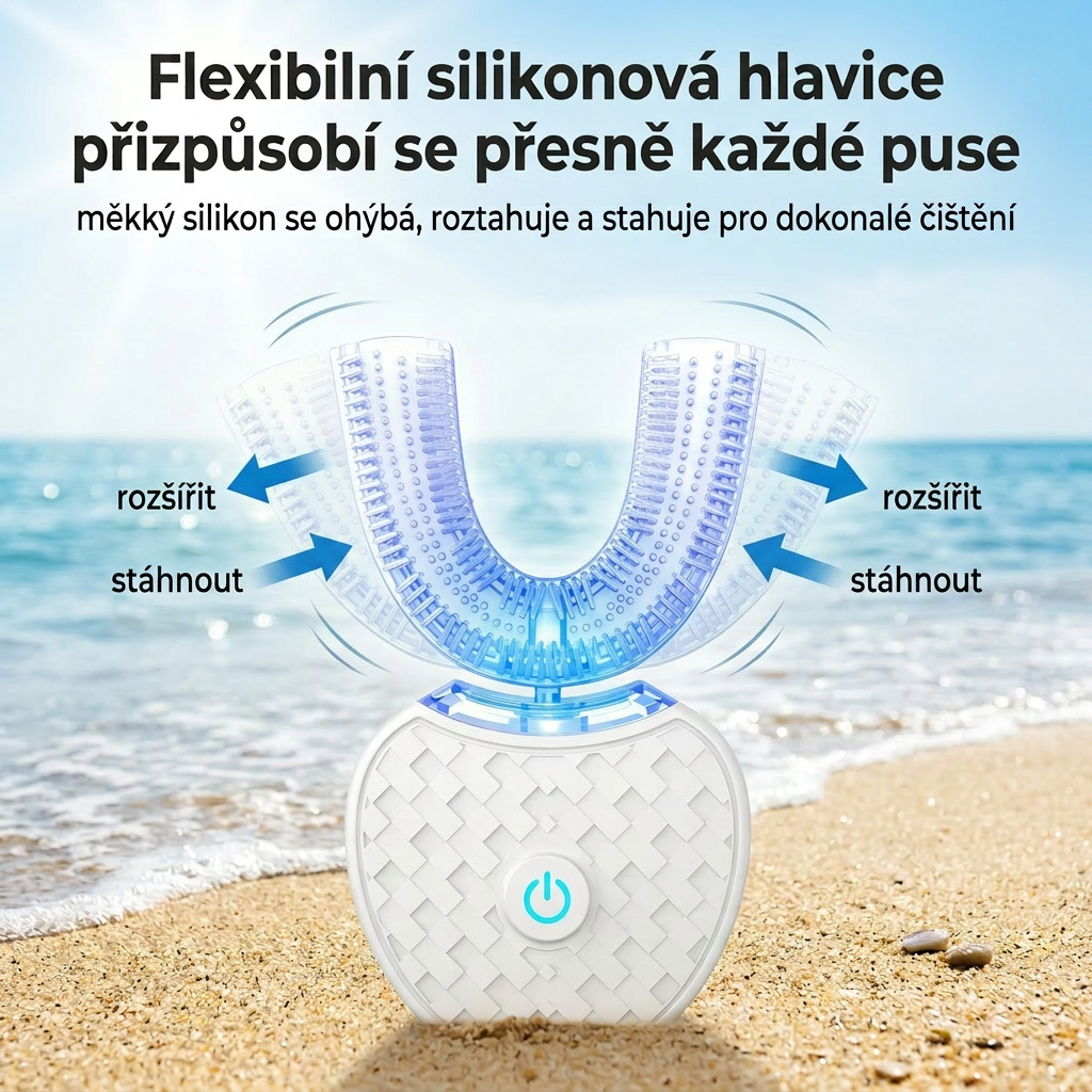SmartClean 360° sonický zubní kartáček s funkcí bělení