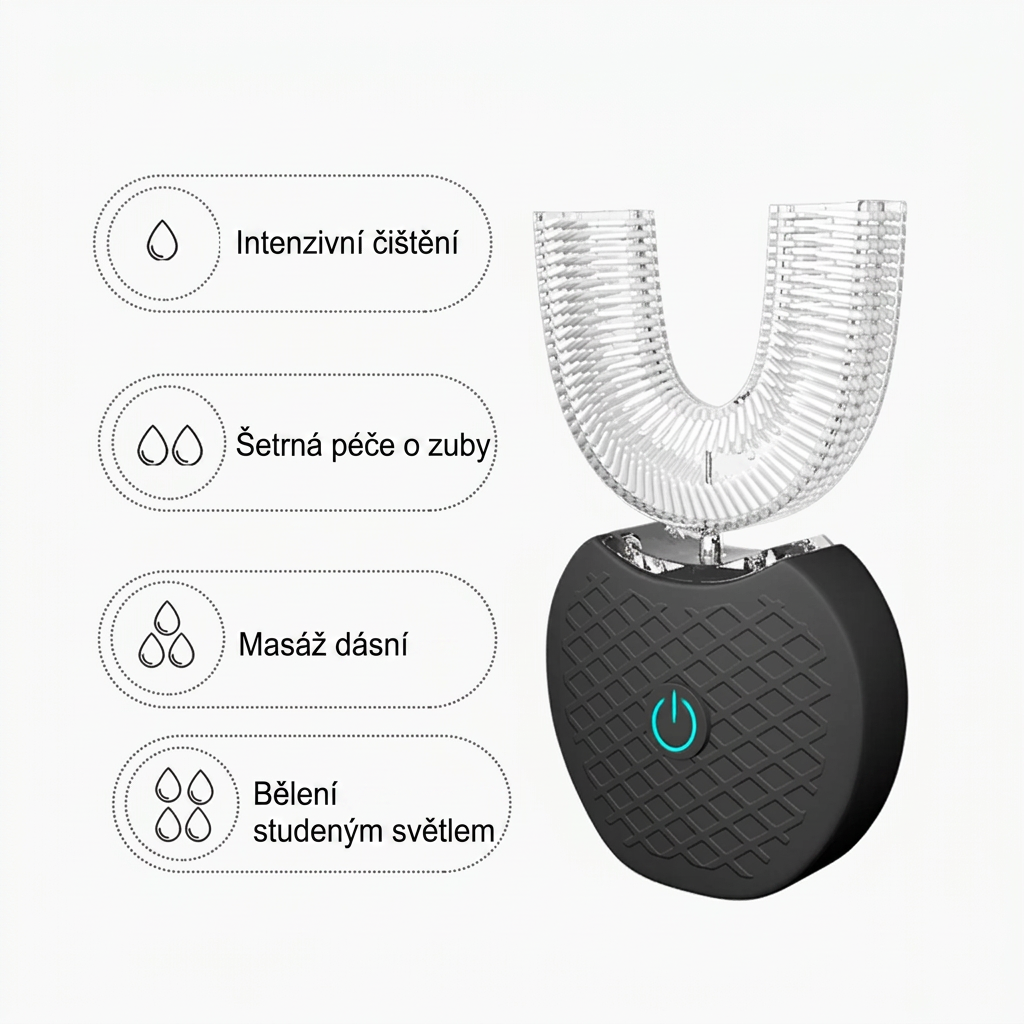 SmartClean 360° sonický zubní kartáček s funkcí bělení