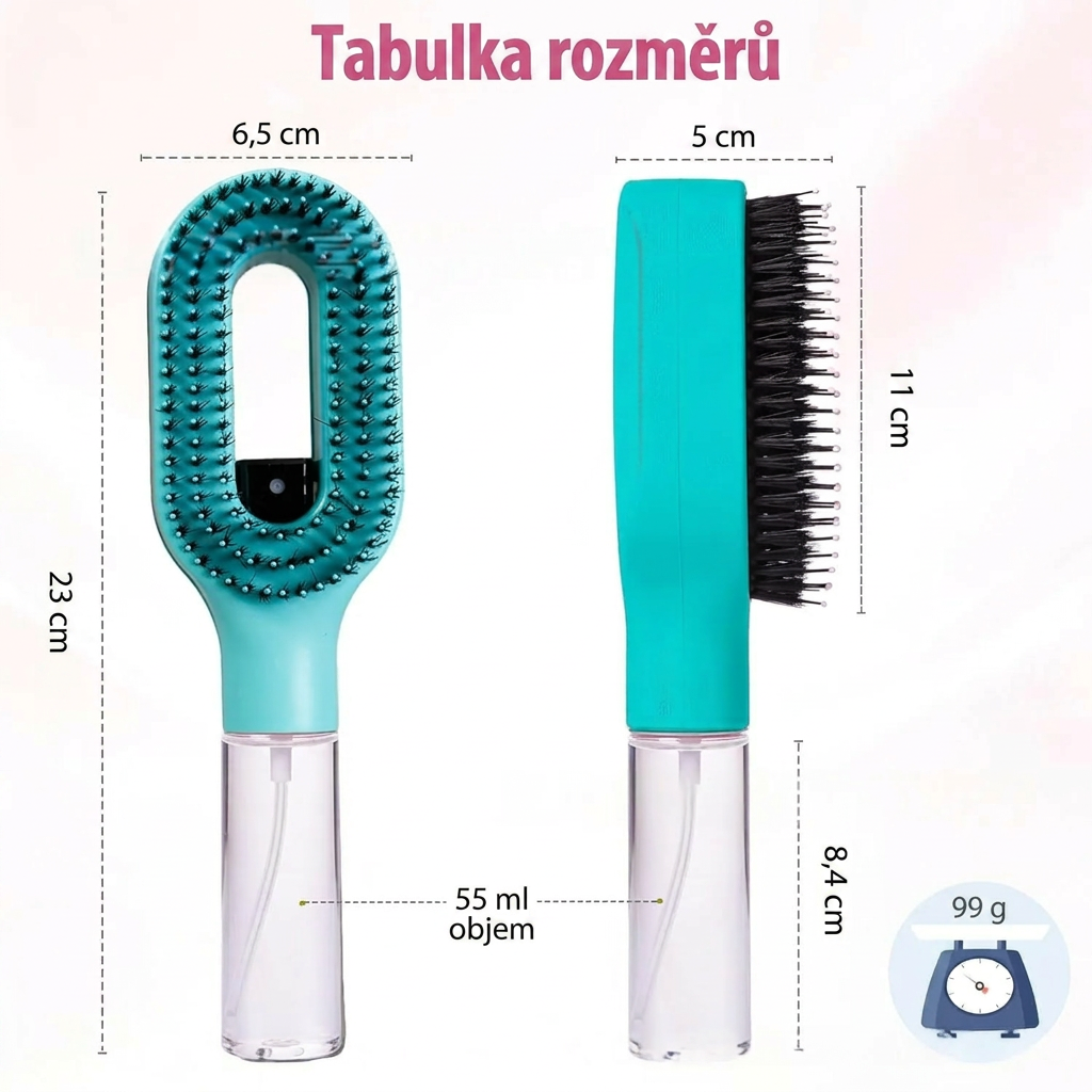 StylerHair – Kartáč na vlasy s rozprašovačem 2v1